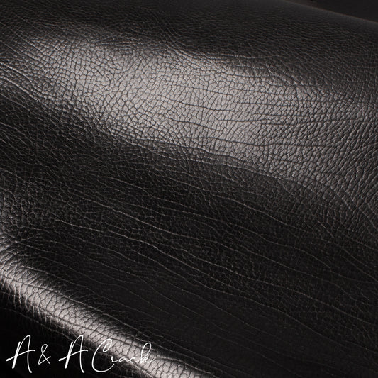 ANILINE SHRUNKEN BABYCALF - BLACK - 1.0/1.2mm