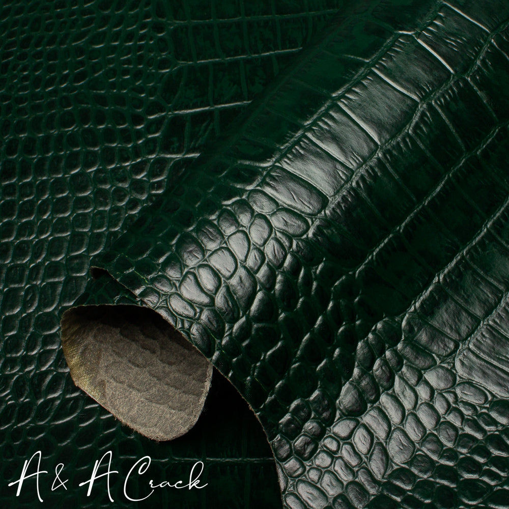 BABYCALF CROCCO - BOTTLE GREEN - 1.0/1.2mm