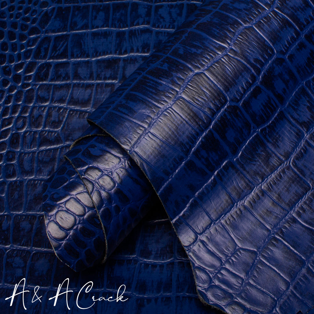BABYCALF CROCCO - SAPPHIRE - 1.0/1.2 mm