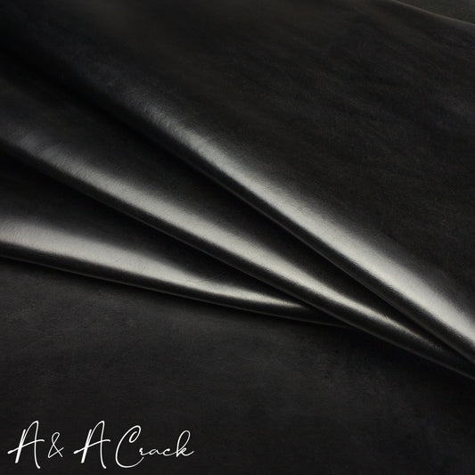 FRENCH VEGETABLE TANNED STEER - BLACK - 1.9/2.1mm