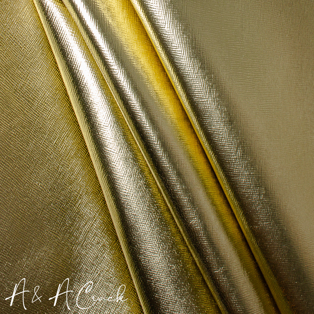 GLACE KID SAFFIANO - FOIL GOLD - 0.7/0.9mm