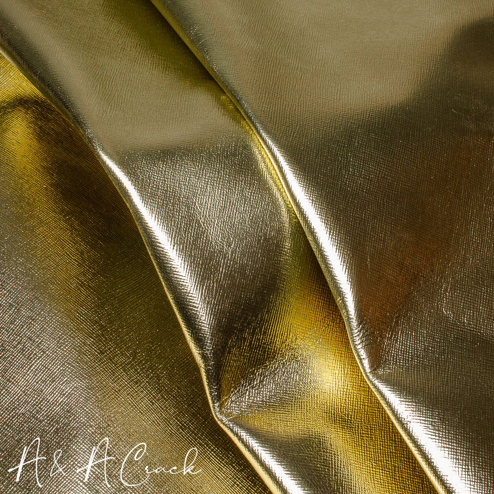 GLACE KID SAFFIANO - FOIL GOLD - 0.7/0.9mm