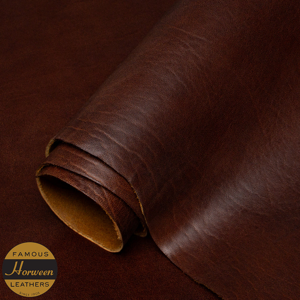 COGNAC HORWEEN ASPEN HORSE (DHF) MEDIUM BROWN LEATHER - 2.0/2.2mm