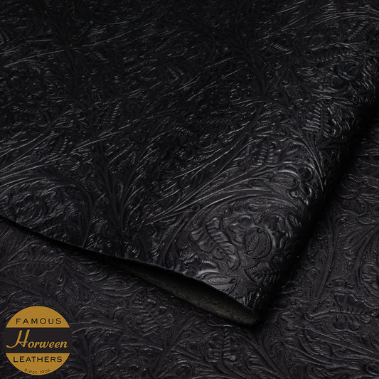 HORWEEN DUBLIN WESTERN FLORAL - BLACK - 2.0/2.2mm