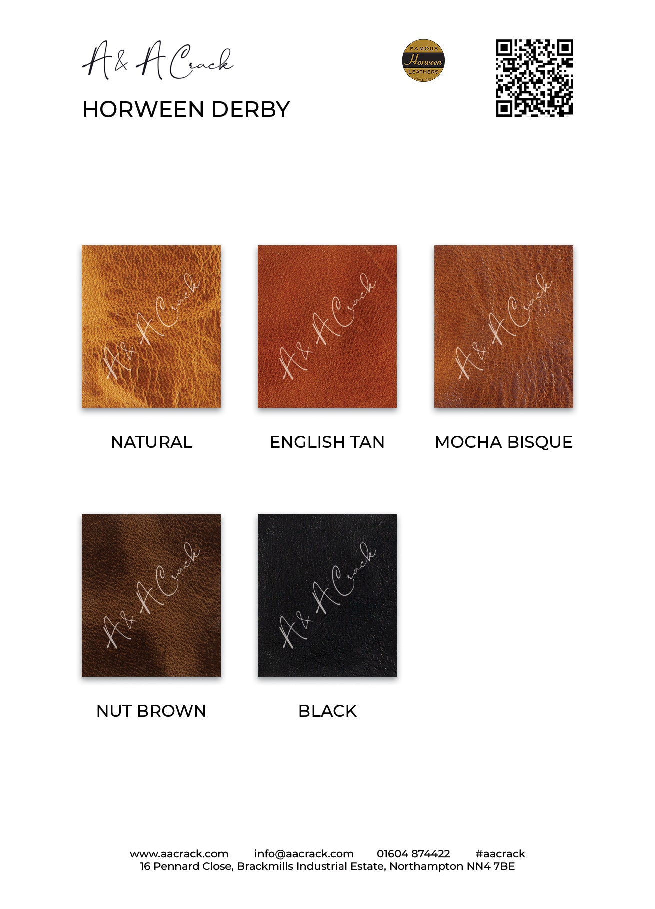 HORWEEN DERBY - COLOUR CARD