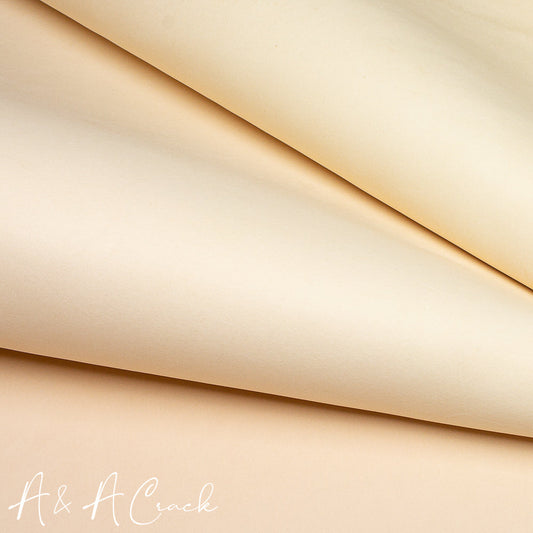 LUXURY VEG TAN DOUBLE BUTTS - NATURAL - 3.6/3.8mm