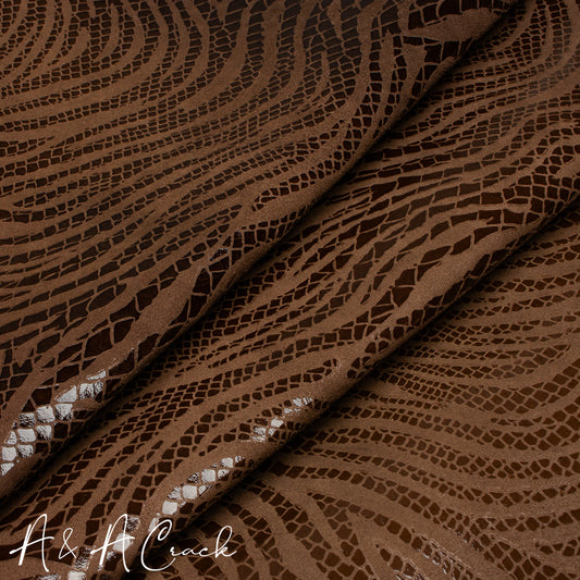 MOSAIC ZEBRA PRINT KID - CEDAR BROWN - 0.6/0.8mm