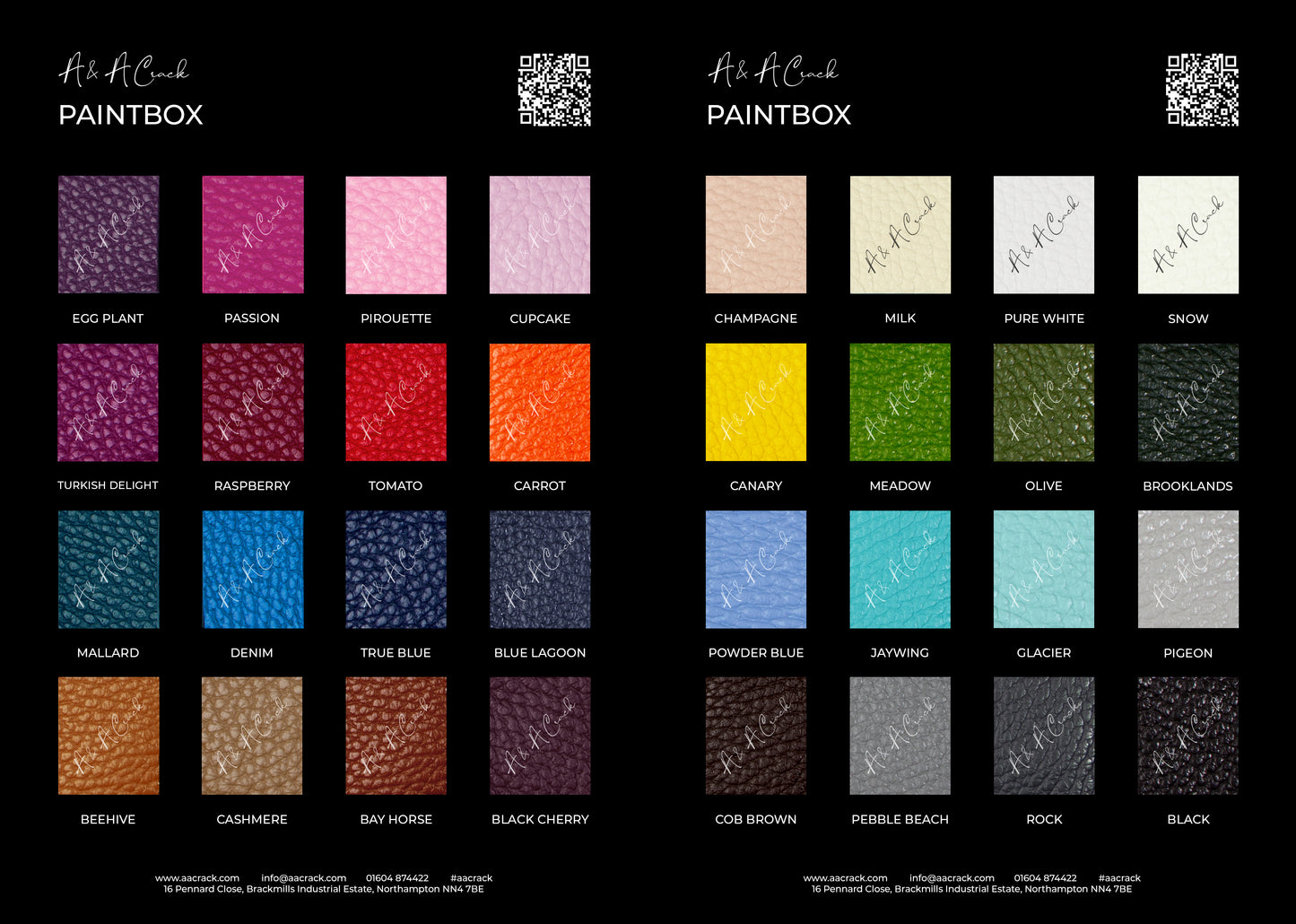 PAINTBOX - COLOUR CARD