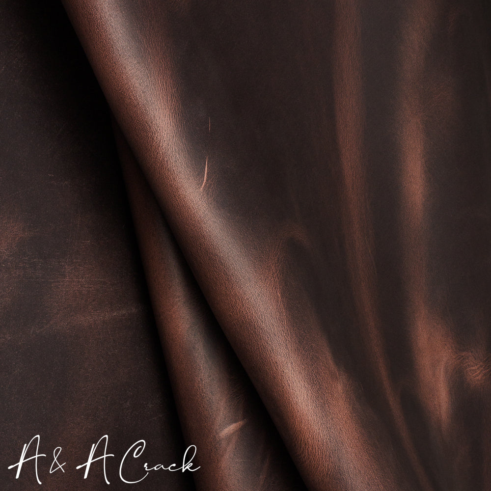 VEG TAN CRAZY HORSE SIDES - PRALINE - 1.7/1.9mm