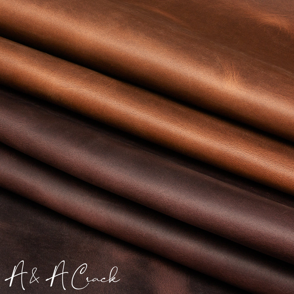 VEG TAN CRAZY HORSE SIDES - CARAMEL - 1.7/1.9mm