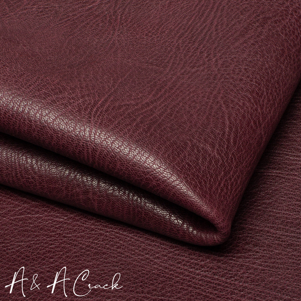 VEGETABLE TANNED SHRUNKEN GOAT - OXBLOOD - 1.0/1.2mm – A & A