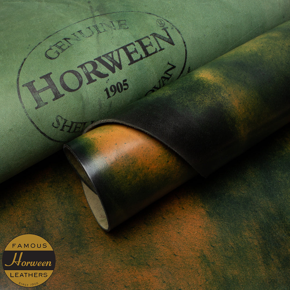 HORWEEN GENUINE SHELL CORDOVAN® - MARBLE BLACK - 1.0/2.0mm – A & A HORWEEN GENUINE SHELL CORDOVAN® - MARBLE BLACK - 1.0/2.0mm – A & A