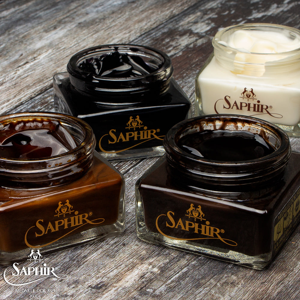 SAPHIR MEDAILLE D'OR OILED LEATHER CREAM - DARK BROWN - 75ml
