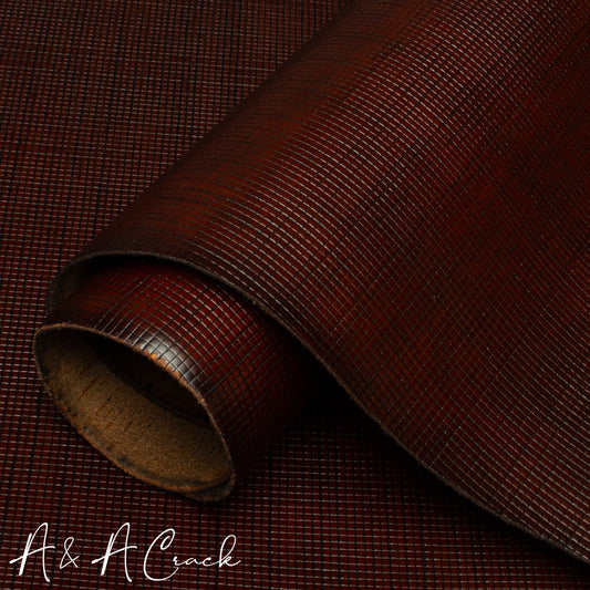 VEG TAN GRID - MAHOGANY - 1.6/1.8mm