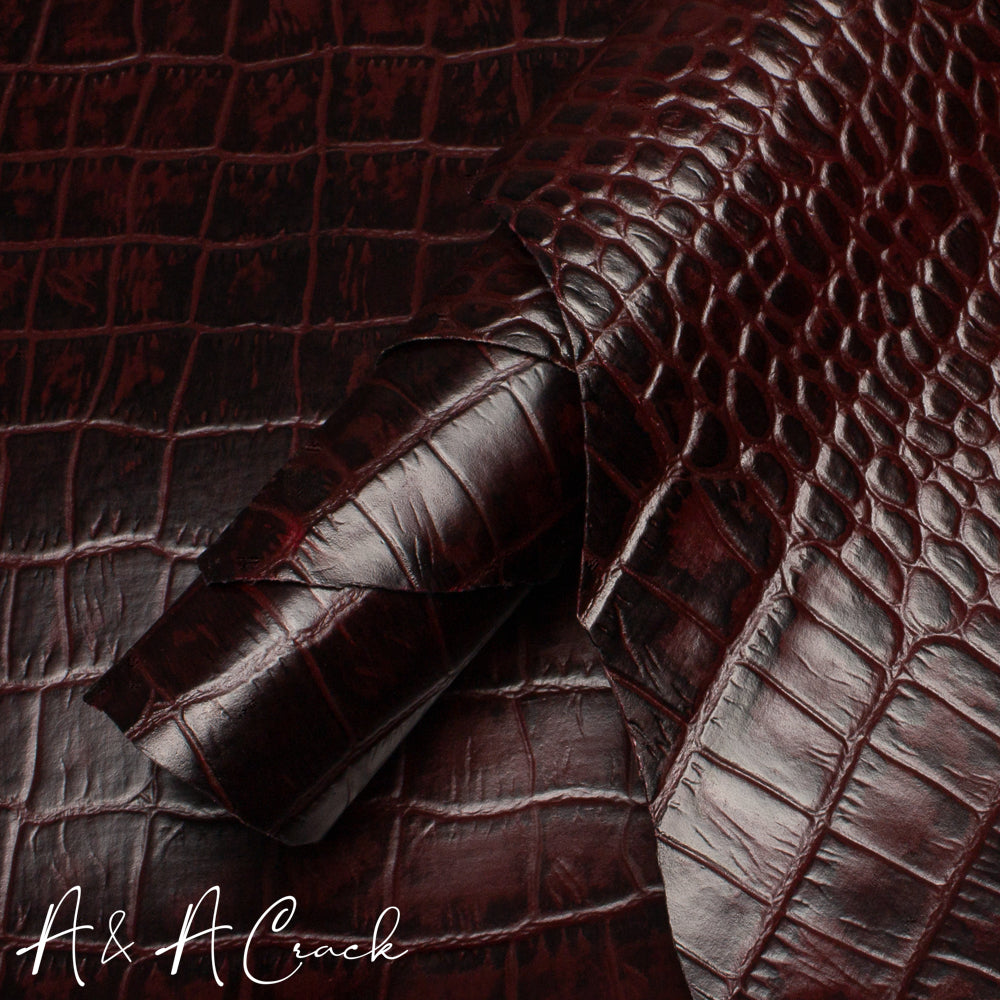 BABYCALF CROCCO - OXBLOOD - 1.0/1.2mm