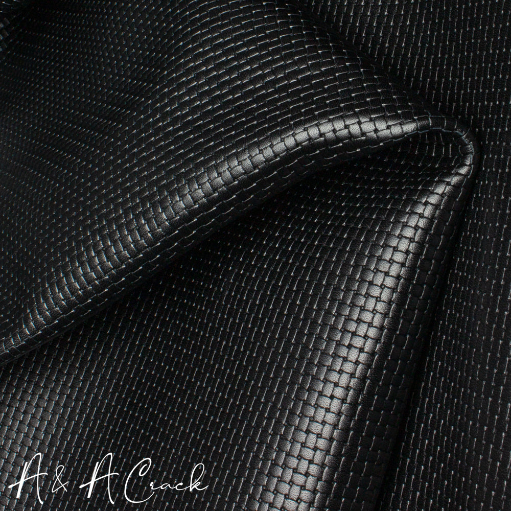BASKETWEAVE SIDES - BLACK - 1.4/1.6mm