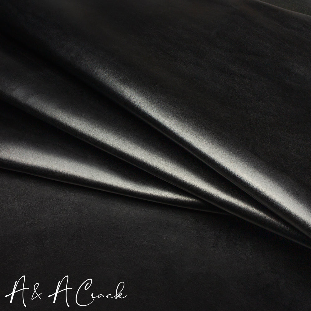 FRENCH VEGETABLE TANNED STEER - BLACK - 1.9/2.1mm