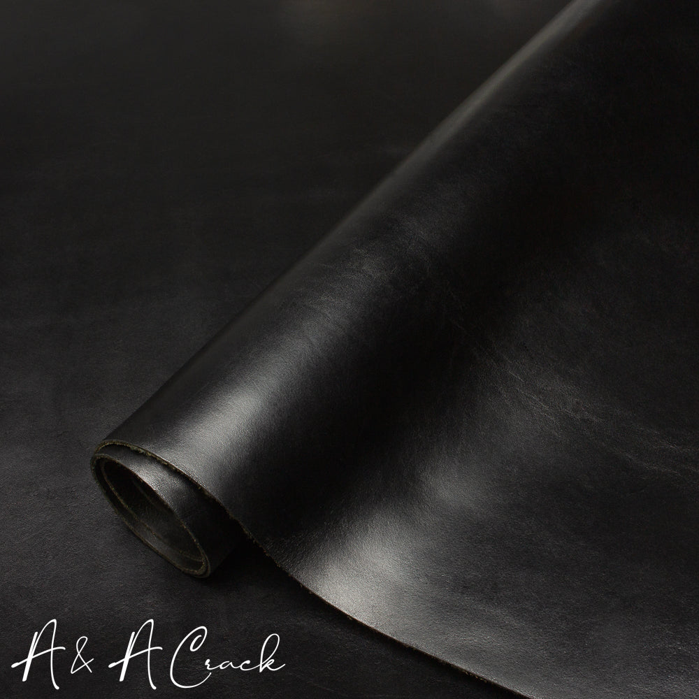 FRENCH VEGETABLE TANNED STEER - BLACK - 1.9/2.1mm