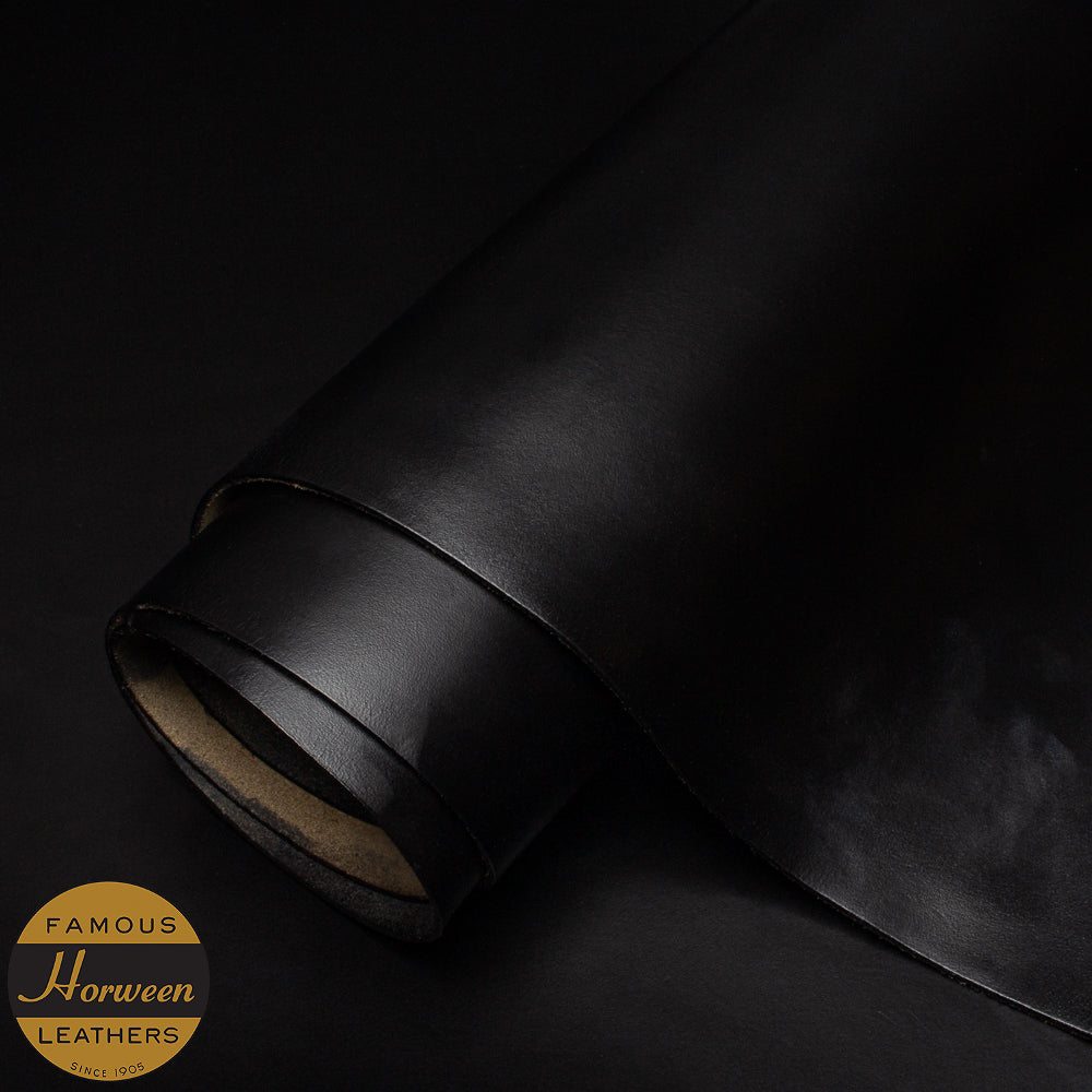 Horween Ink HORWEEN CHROMEXCEL® LEATHER - BLACK - 2.0/2.2mm – A & A Crack & Sons