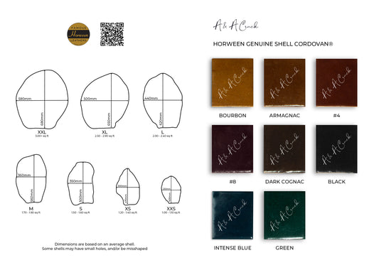 HORWEEN GENUINE SHELL CORDOVAN - COLOUR CARD