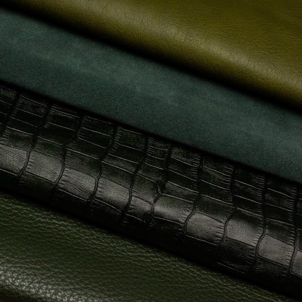 Dark Green Leather