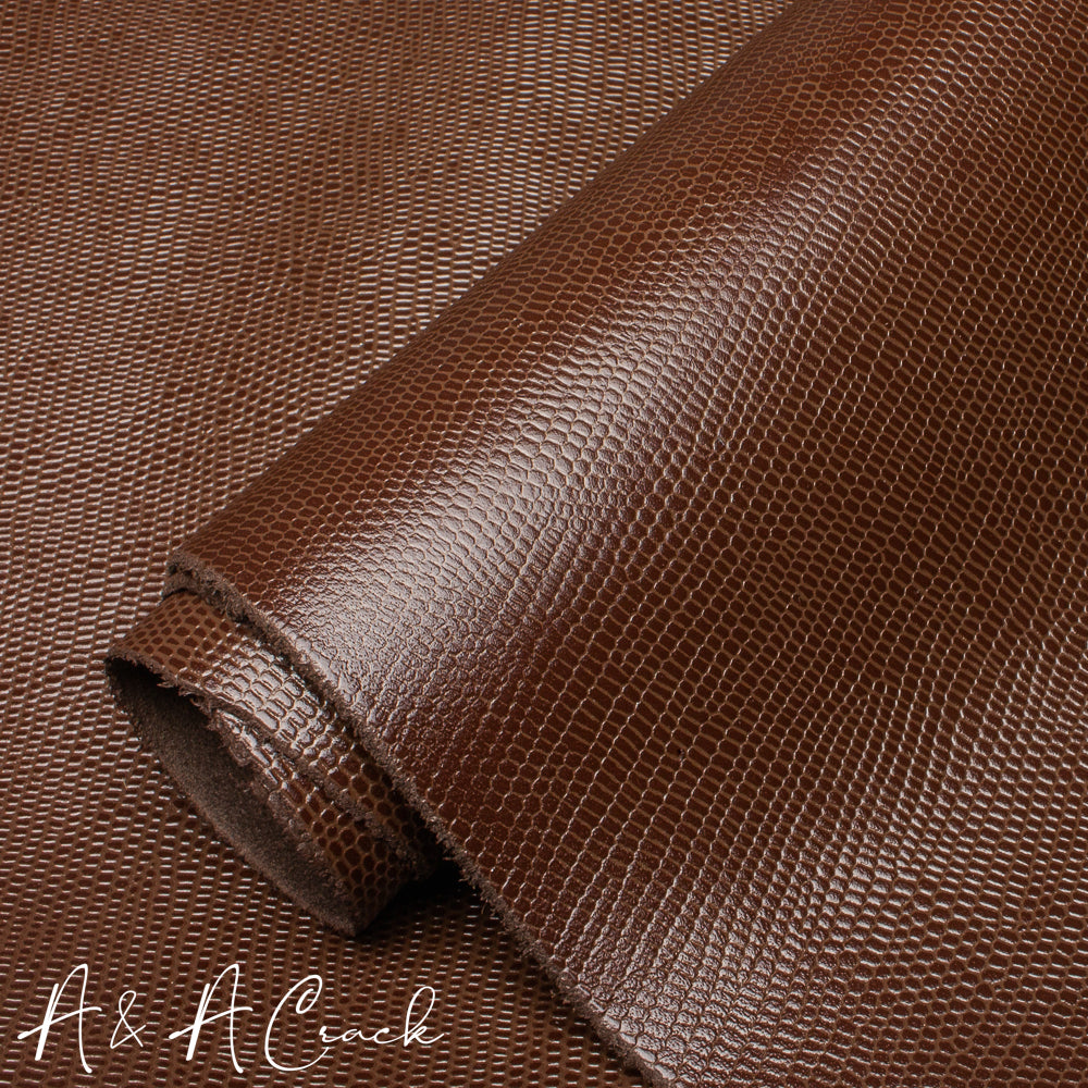 LIZARD PRINT SIDES - CHESTNUT - 1.2/1.4mm