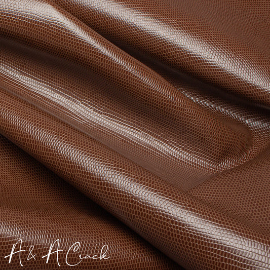 LIZARD PRINT SIDES - CHESTNUT - 1.2/1.4mm