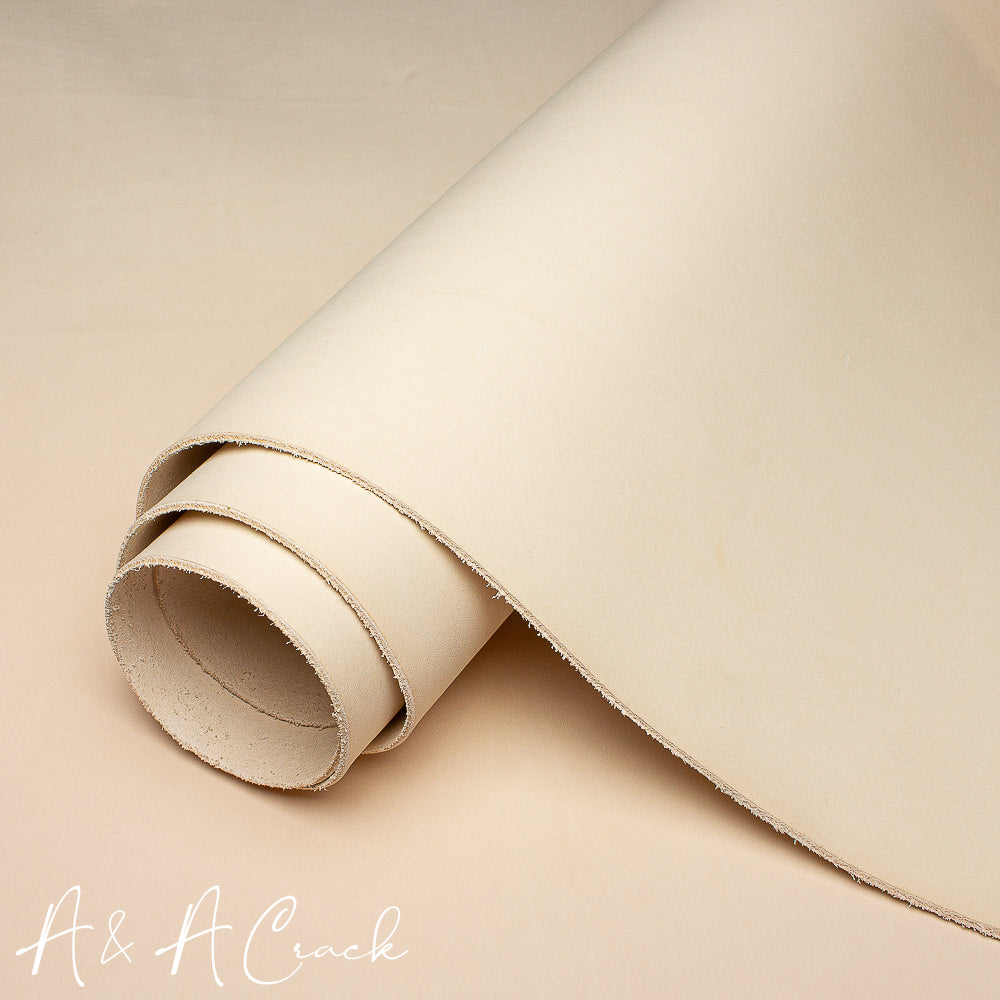 LUXURY VEG TAN DOUBLE BUTTS - NATURAL - 2.0/2.2mm