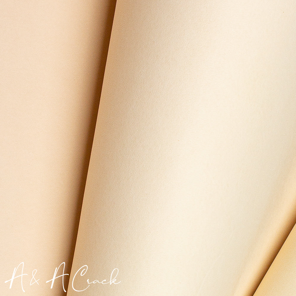 LUXURY VEG TAN DOUBLE BUTTS - NATURAL - 2.0/2.2mm