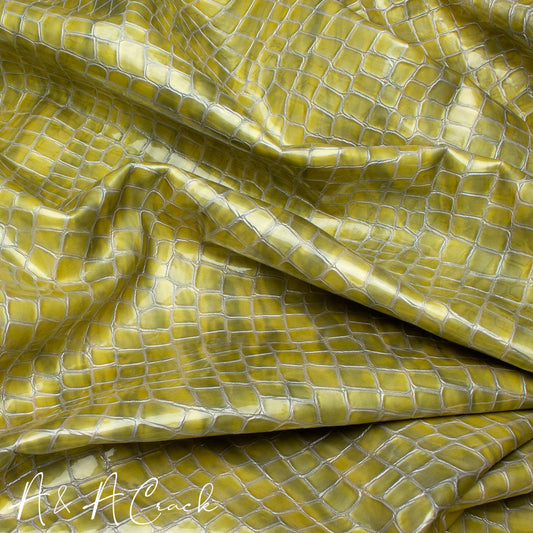MOCK CROC PATENT - LIMONCELLO - 1.0/1.2mm