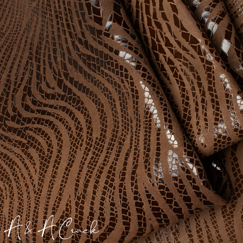 MOSAIC ZEBRA PRINT KID - CEDAR BROWN - 0.6/0.8mm