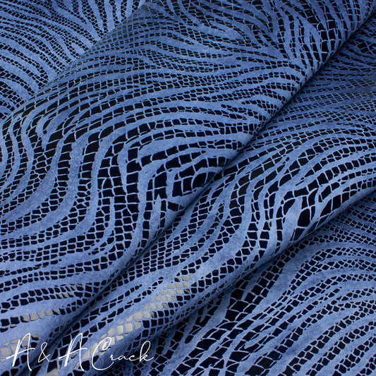 MOSAIC ZEBRA PRINT KID - OCEAN BLUE - 0.6/0.8mm