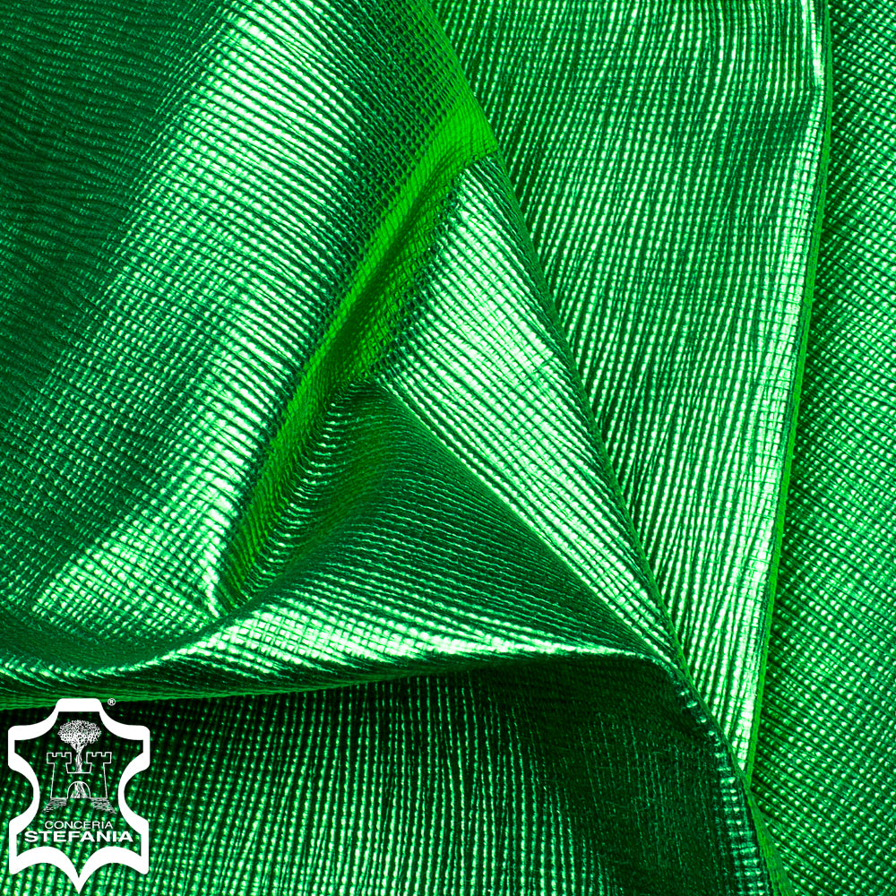STEFANIA METALLIC HATCH KID - EMERALD - 0.6/0.8mm