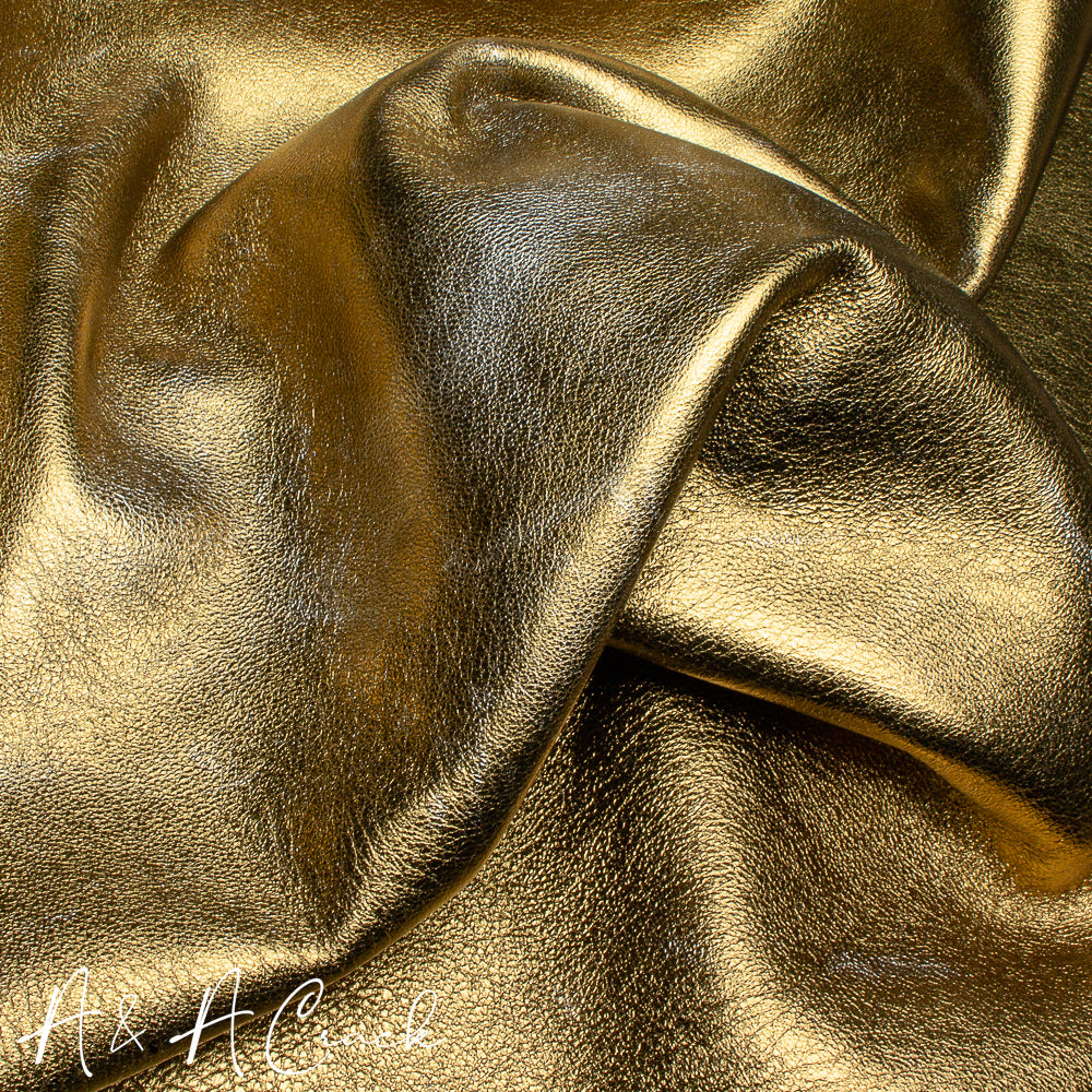 TARNISHED RUB OFF NAPPA LAMB - GOLD/SILVER - 0.5/0.7mm