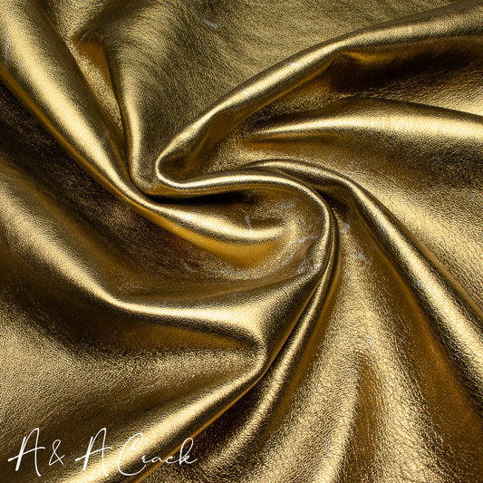 TARNISHED RUB OFF NAPPA LAMB - GOLD/SILVER - 0.5/0.7mm