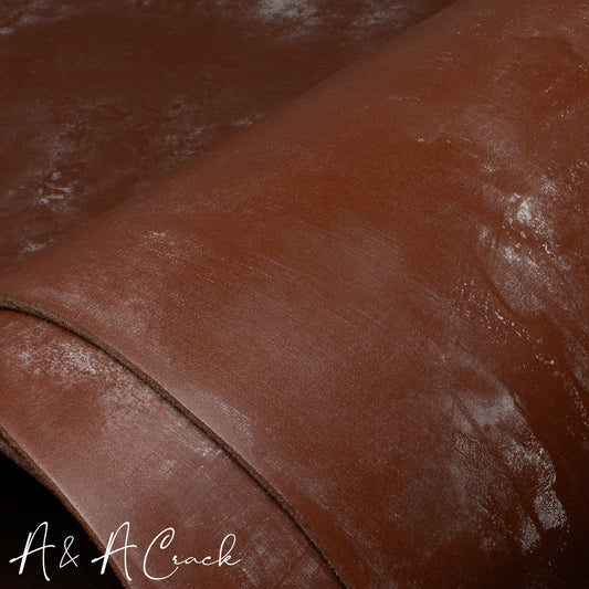 PREMIUM VEG TAN BRIDLE DOUBLE BUTTS - MAHOGANY - 3.8/4.2mm