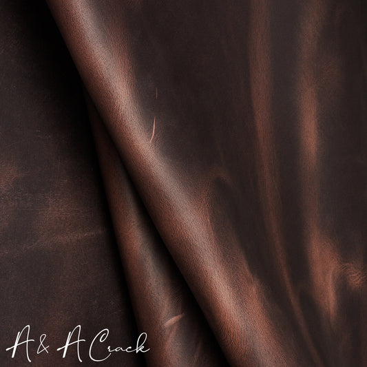 VEG TAN CRAZY HORSE SIDES - PRALINE - 1.7/1.9mm