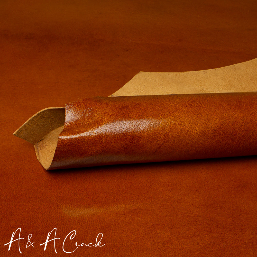 VEGETABLE TANNED GLAZED BILLY GOAT - HAZEL - 1.4/1.6mm