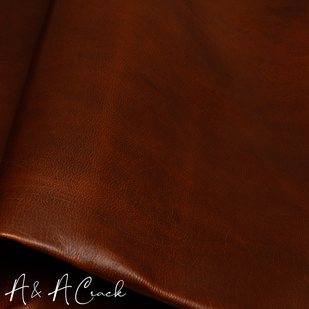 VEGETABLE TANNED GOATS (OILED) - RICH MAHOGANY - 0.8/1.0mm