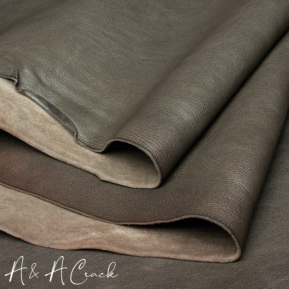 VEG TAN SHRUNKEN HORSE - GREY - 1.2/1.4mm