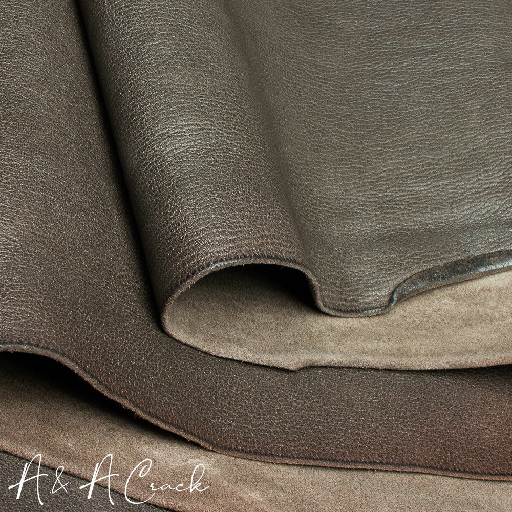 VEG TAN SHRUNKEN HORSE - GREY - 1.2/1.4mm