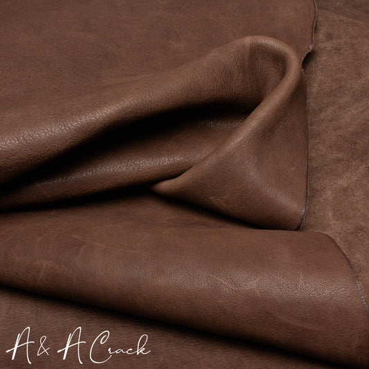 VEG TAN VACHETTA TUMBLED SIDES - MALT BROWN - 1.8/2.0mm