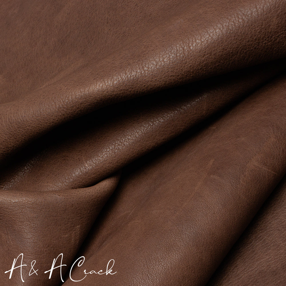 VEG TAN VACHETTA TUMBLED SIDES - MALT BROWN - 1.8/2.0mm