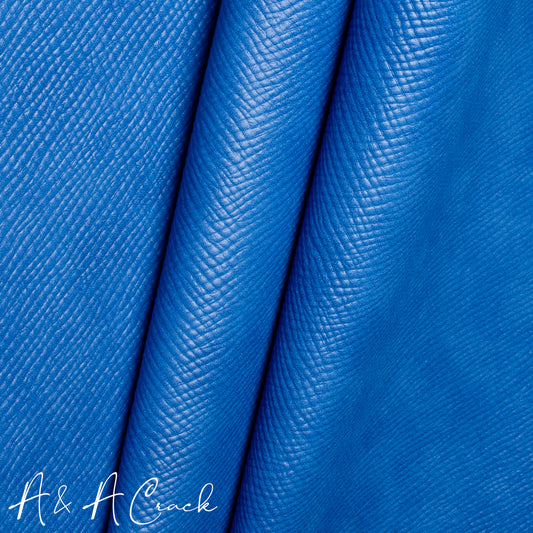 VEG TAN MUSEUM HATCH CALF - COBALT - 1.0/1.2mm