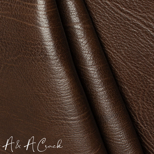 VEGETABLE TANNED SHRUNKEN GOAT - MAHOGANY - 1.0/1.2mm