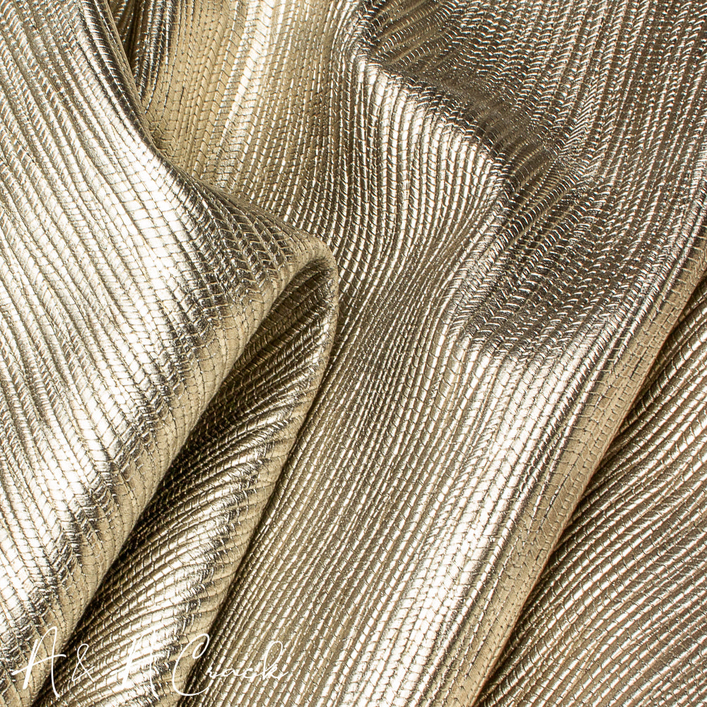 WEAVE METALLIC - PALE GOLD - 1.0/1.2mm