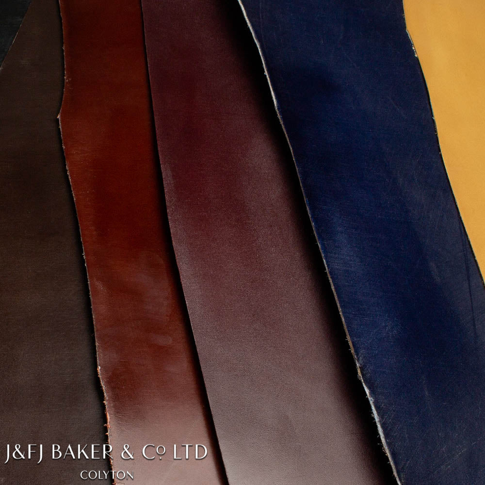 J&FJ BAKER FULL WAX ENGLISH BRIDLE SHOULDER - DARK HAVANA - 1.3/1.5mm