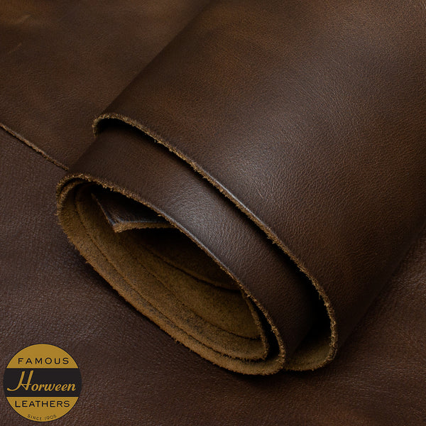 HORWEEN CHROMEXCEL® CAVALIER TUMBLED LEATHER - CAROLINA BROWN