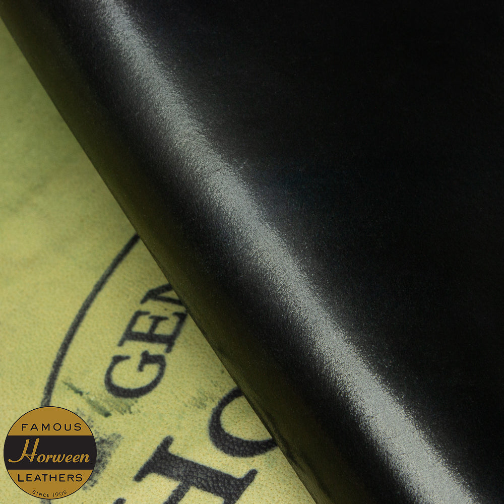 HORWEEN GENUINE SHELL CORDOVAN® - BLACK - 1.0/2.0mm
