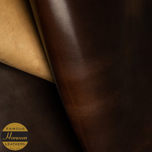 HORWEEN GENUINE SHELL CORDOVAN® - DARK COGNAC - 1.0/2.0mm